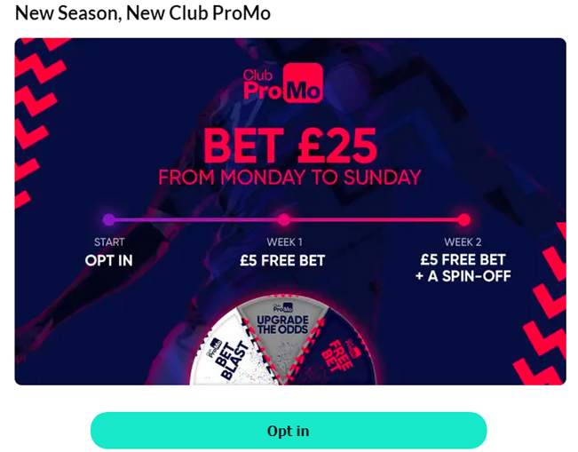 Free bet clubs